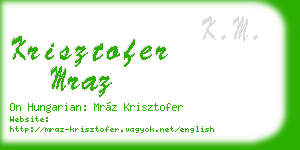 krisztofer mraz business card